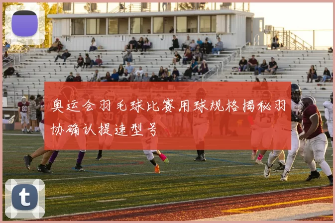 奥运会羽毛球比赛用球规格揭秘羽协确认提速型号